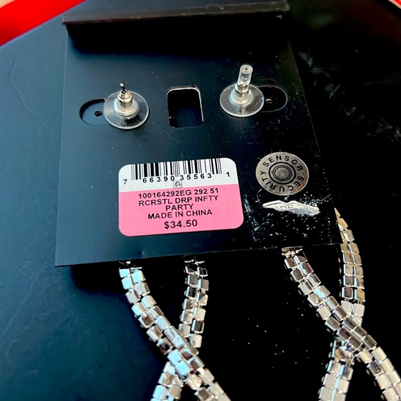 Brand New Infinity drop earrings by INC - Picture 3 of 3